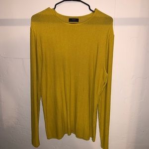 Zara yellow long sleeve shirt